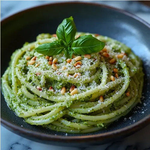 Pâtes au pesto de brocoli maison