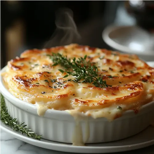 Gratin dauphinois rapide au fromage