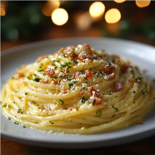 Pâtes à la carbonara de courgettes