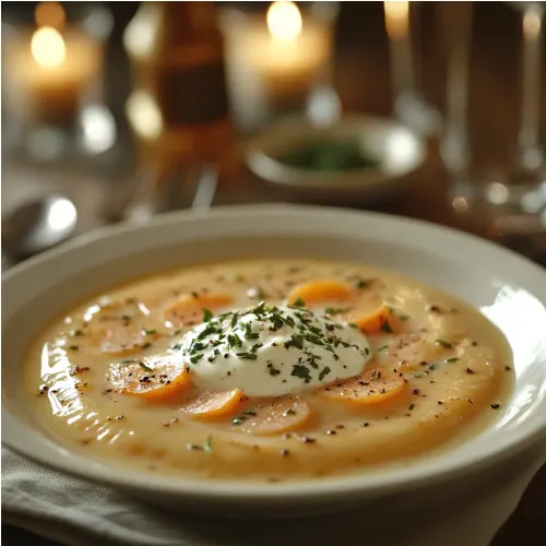 Velouté de panais et carottes aux épices douces