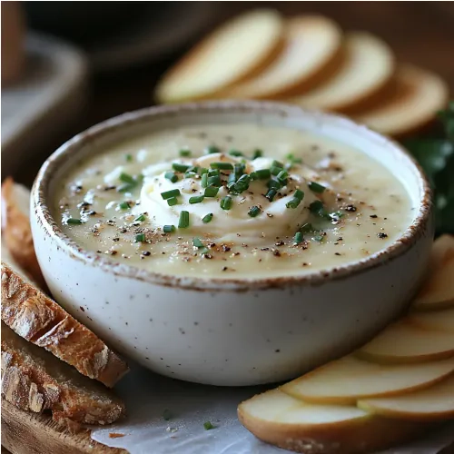 Velouté de céleri-rave et pommes