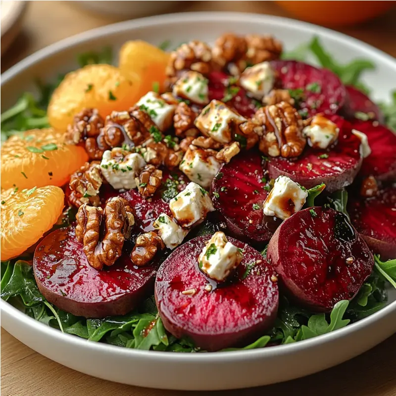 Salade de betteraves, oranges et feta