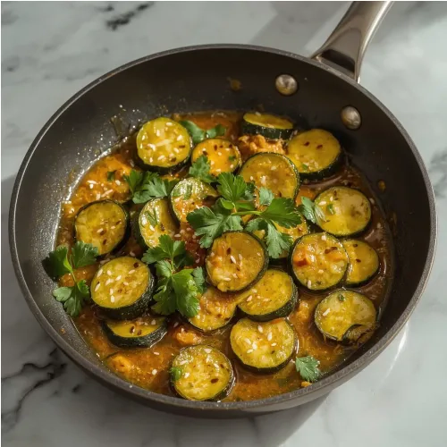 Courgettes sautées au curry