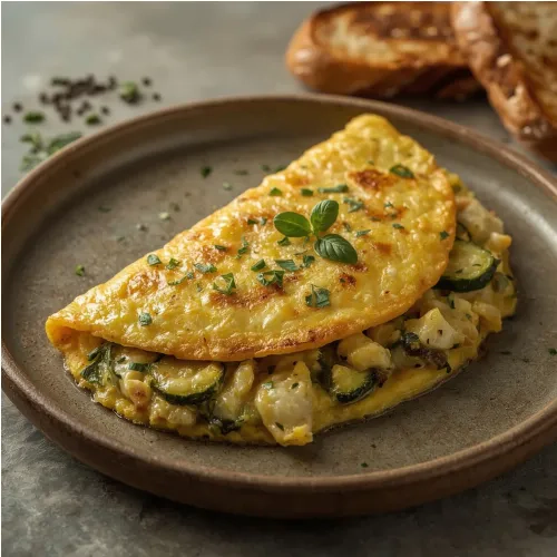 Omelette aux courgettes