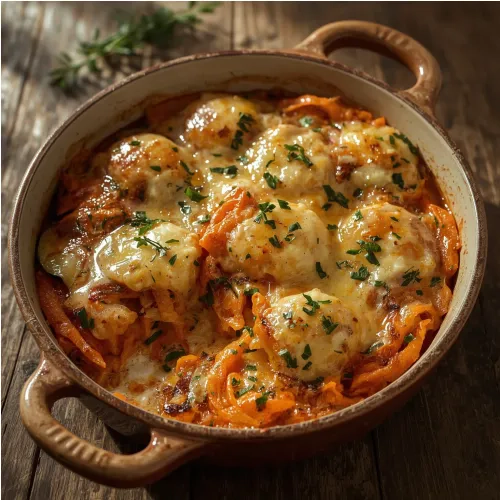 Gratin épicé carotte-courgette