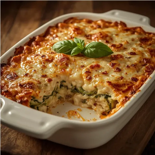 Lasagnes simples aux filets de cabillaud et courgettes