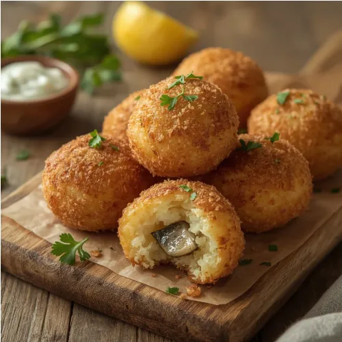 Croquettes de pommes de terre aux sardines