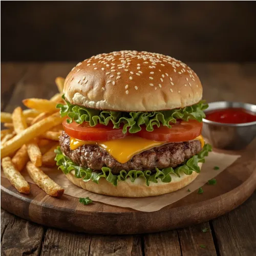 Hamburger maison gourmand