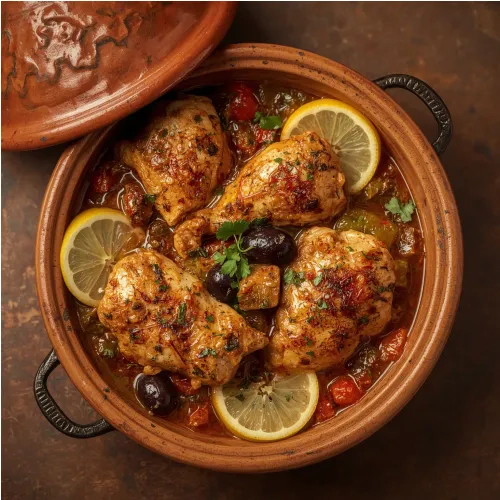 Tajine de poulet aux épices