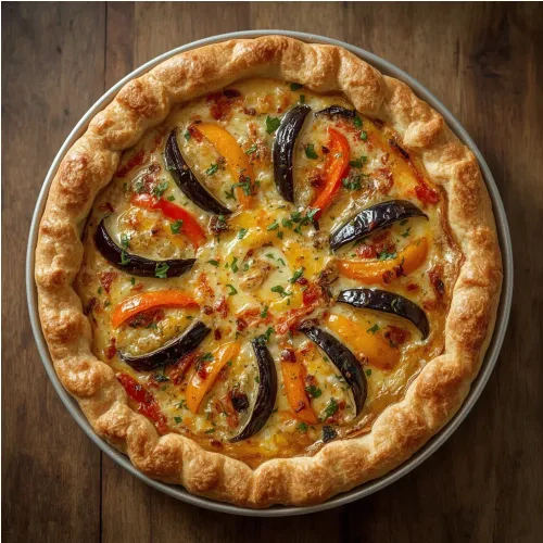 Quiche à l'aubergine