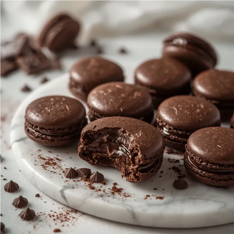 Macarons au chocolat