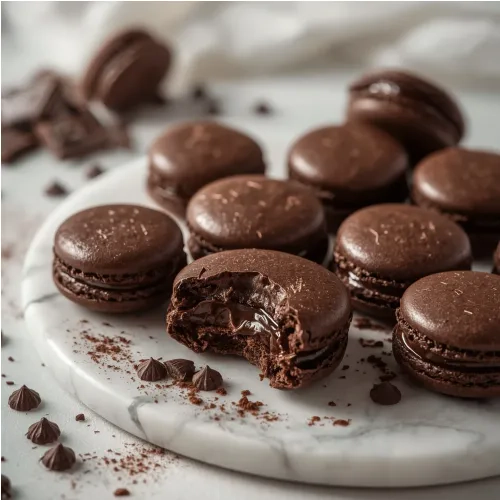 Macarons au chocolat