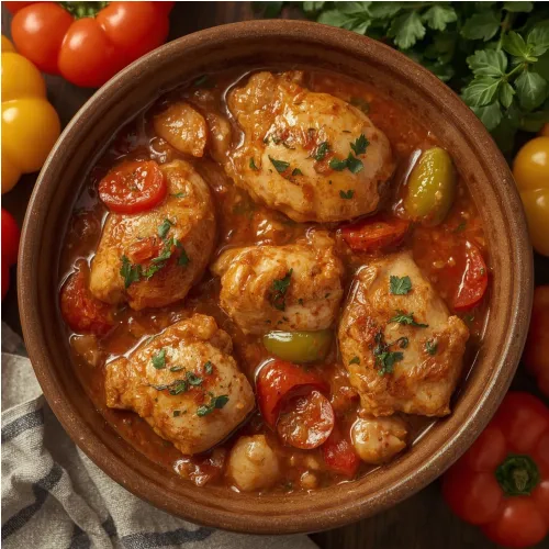 Poulet basquaise rapide