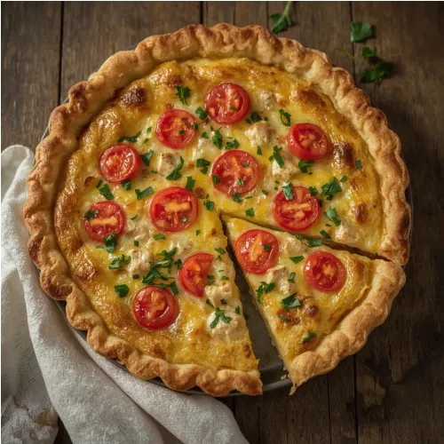 Quiche au thon et à la tomate