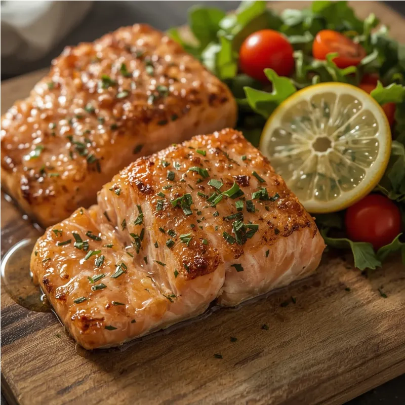 Pav&eacute;s de saumon citronn&eacute;s et herbes fra&icirc;ches