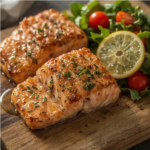 Pavés de saumon citronnés et herbes fraîches