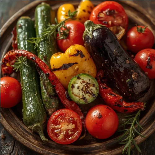 Légumes grillés à la plancha