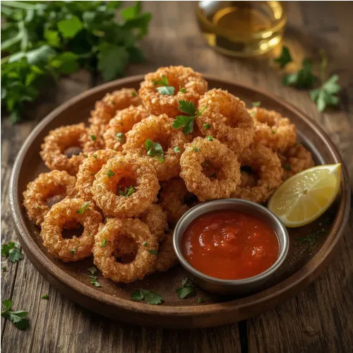 Calamars frits croustillants