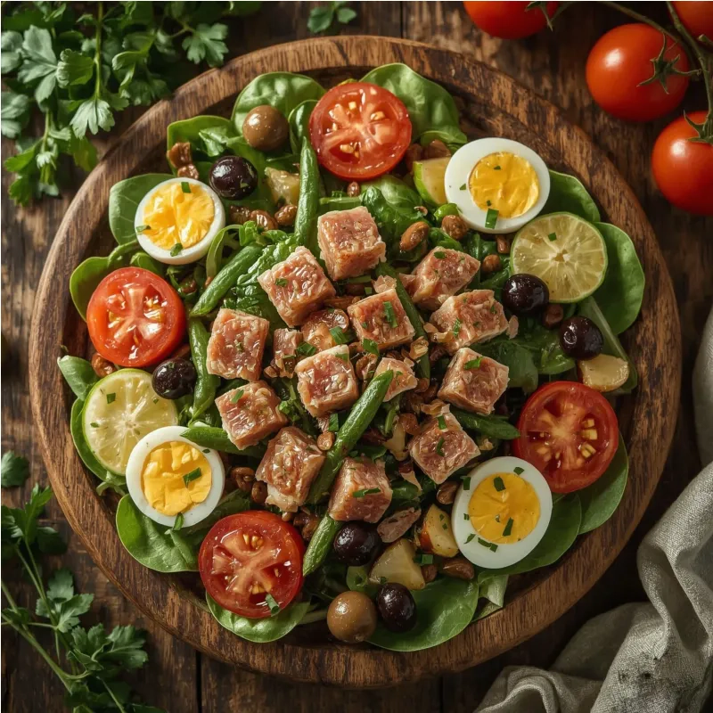 Salade ni&ccedil;oise rapide