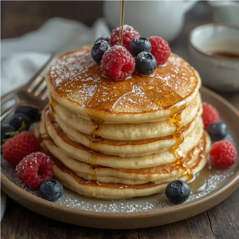 Pancakes moelleux &agrave; la vanille
