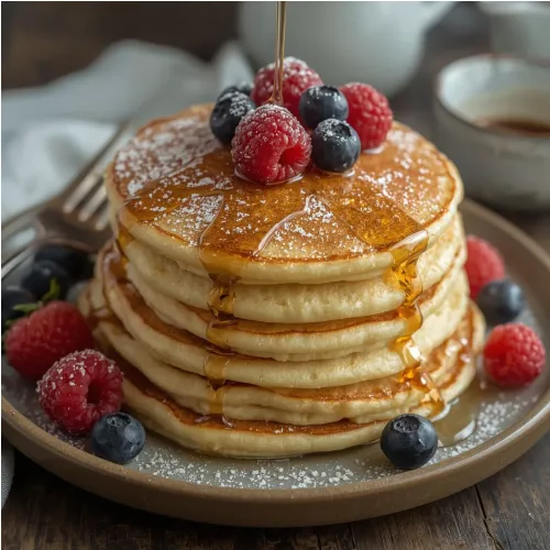 Pancakes moelleux à la vanille