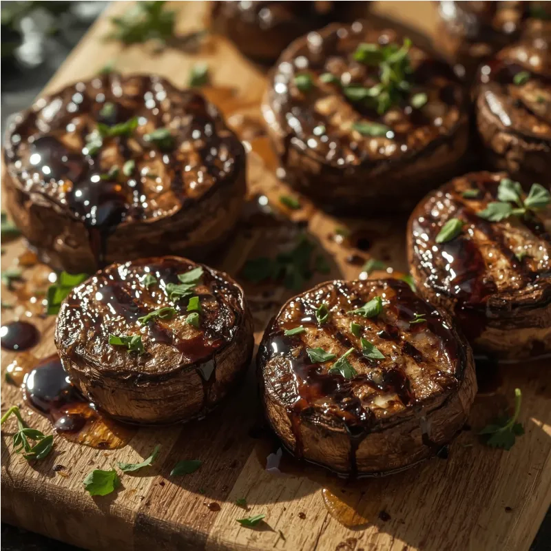 Champignons portobello grill&eacute;s au barbecue