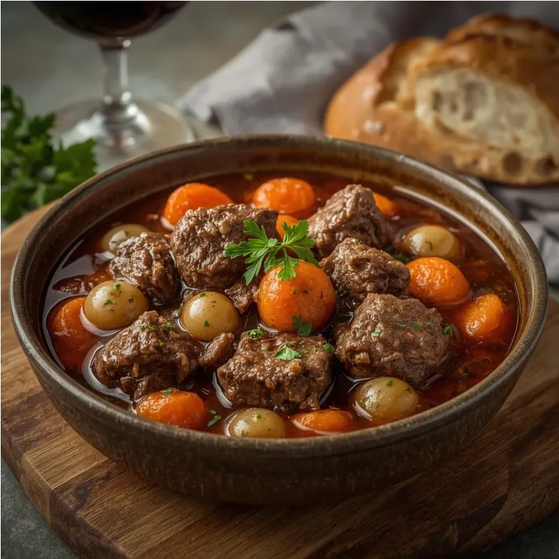 B&oelig;uf bourguignon rapide