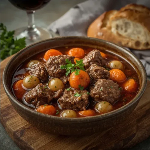 Bœuf bourguignon rapide