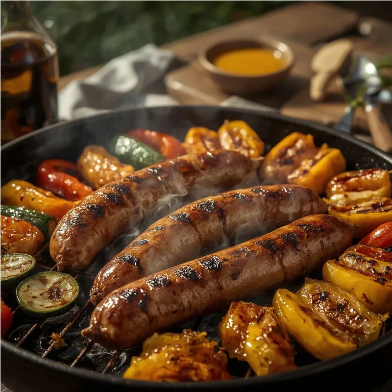 Andouillette grill&eacute;e au barbecue
