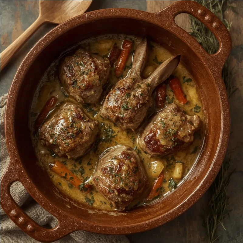 Lapin &agrave; la moutarde