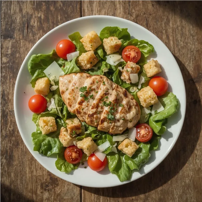 Salade c&eacute;sar au poulet