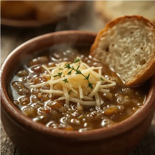 Soupe à l'oignon classique