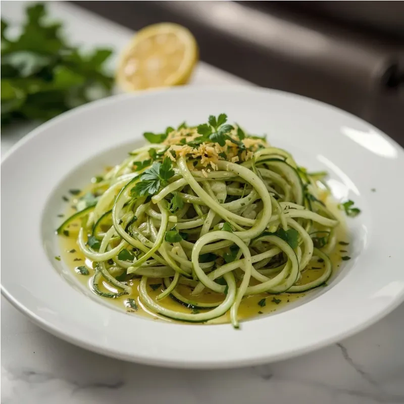 Salade froide de courgettes r&acirc;p&eacute;es