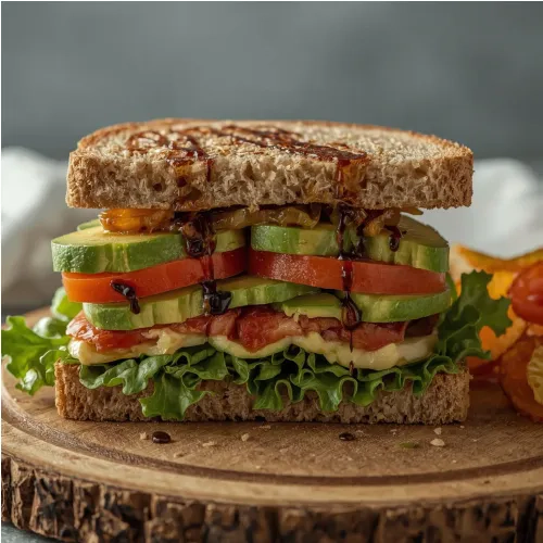 Sandwich végétarien délicieux