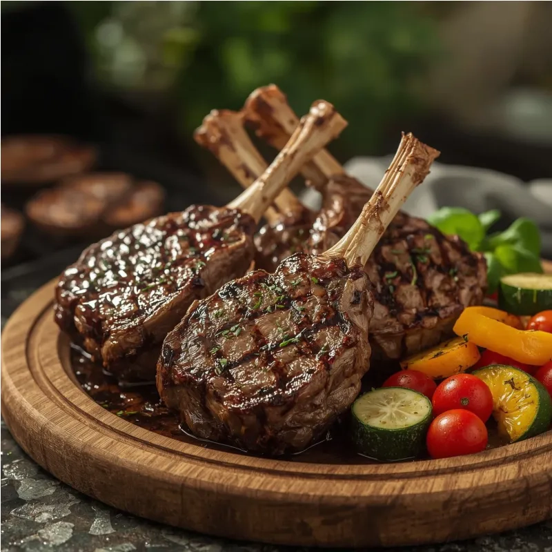 C&ocirc;telette d'agneau grill&eacute;e au barbecue