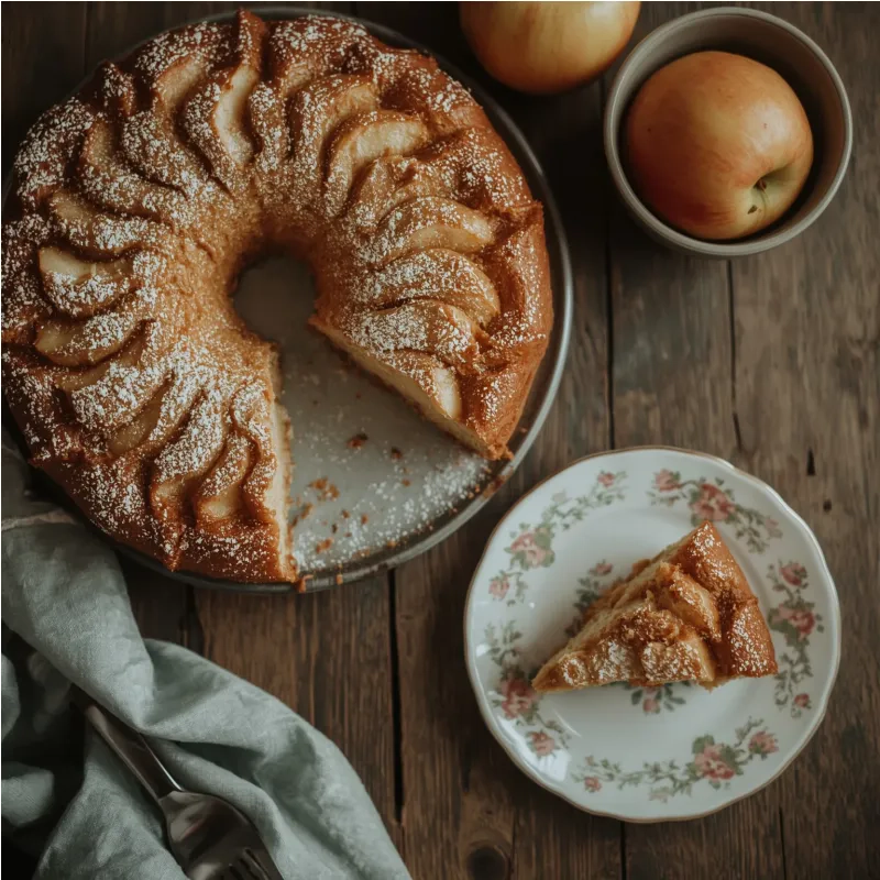 G&acirc;teau aux pommes rapide et moelleux