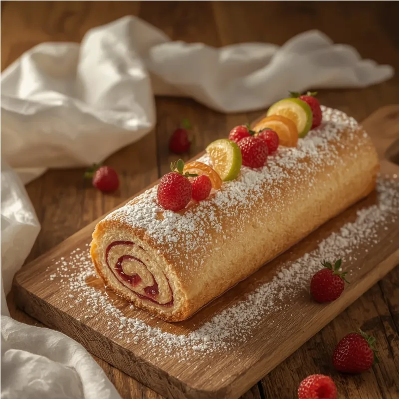 Biscuit roul&eacute; gourmand
