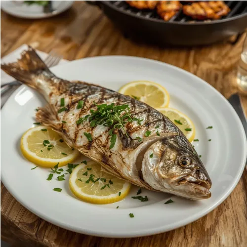 Dorade grillée au barbecue