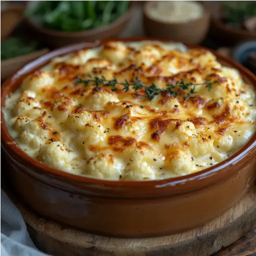 Gratin de chou-fleur au fromage