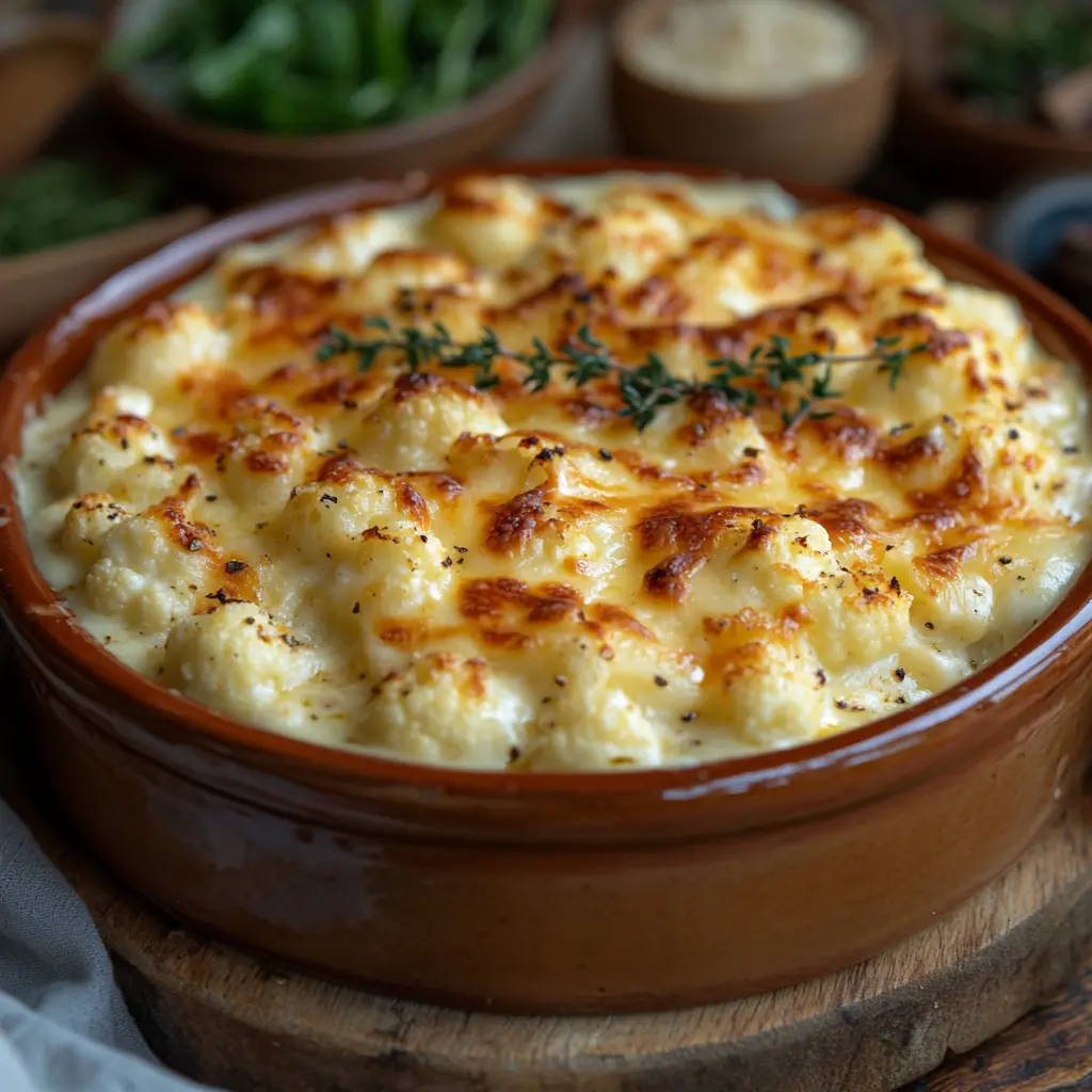 Gratin de chou-fleur au fromage