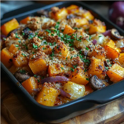 Crumble de légumes d'automne