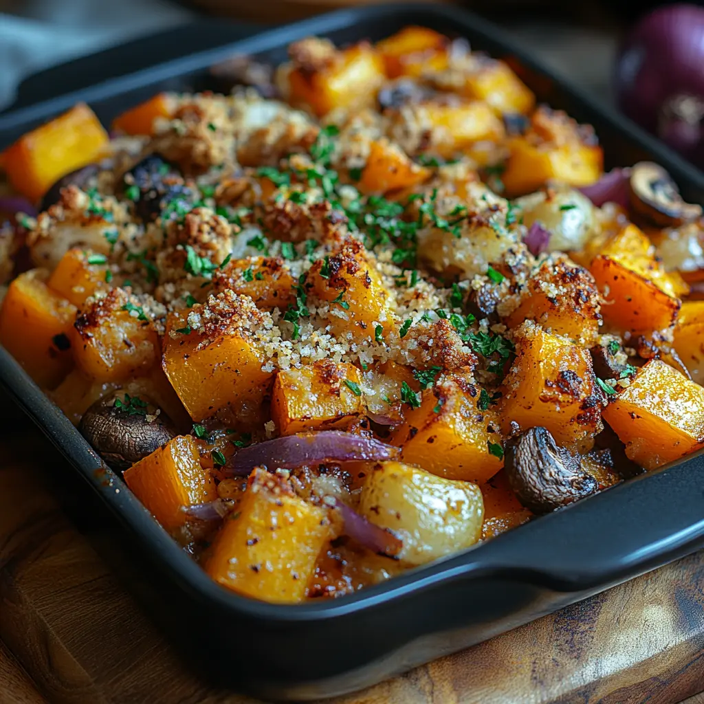 Crumble de légumes d'automne