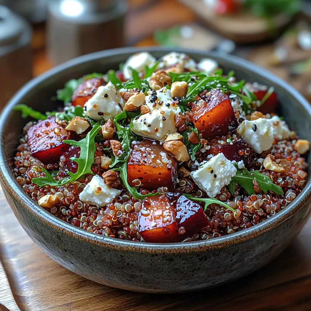 Salade de quinoa, betterave et feta